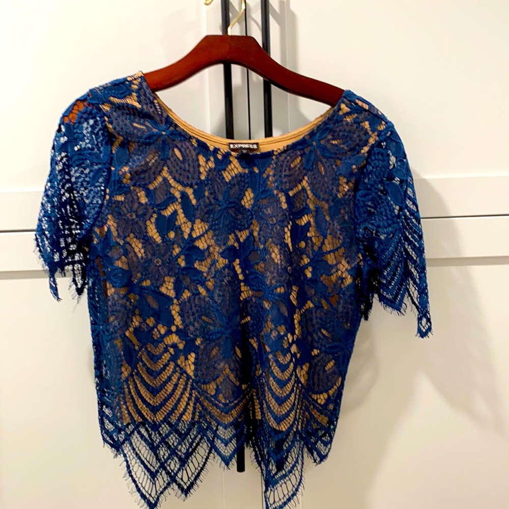 Express teal shirt
